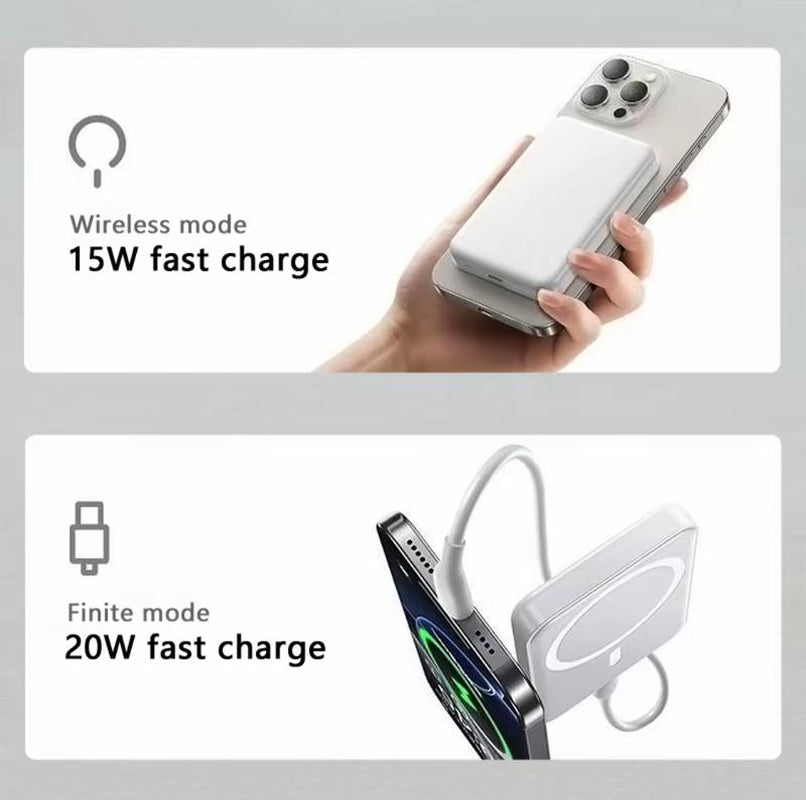 Wireless Charger, Portable 10000Mah Mag/Safe Magnetic Battery Pack for Iphone 16/15/14/13/12 Series Smartphones Rechargeable, Pink Power Bank